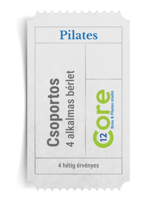 Pilates csoportos 4 alkalmas bérlet