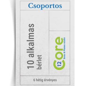Csoportos 10 alkalmas bérlet