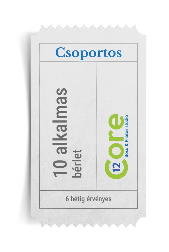 Csoportos 10 alkalmas bérlet