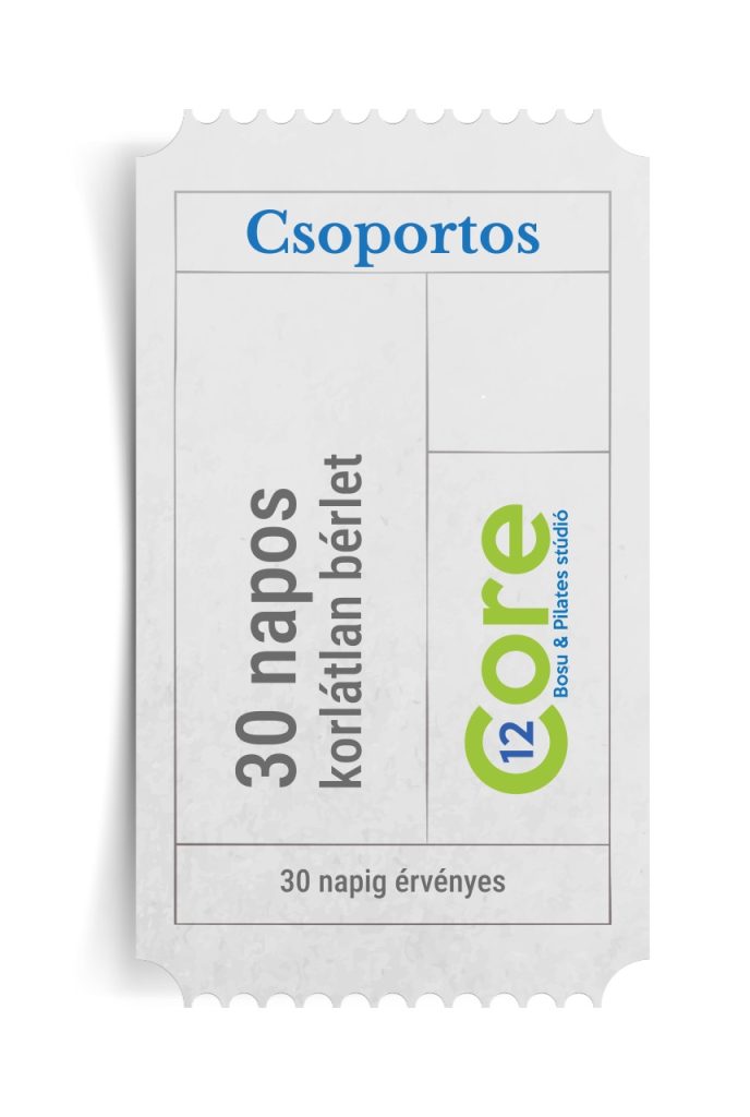 Csoportos 30 napos korlátlan bérlet