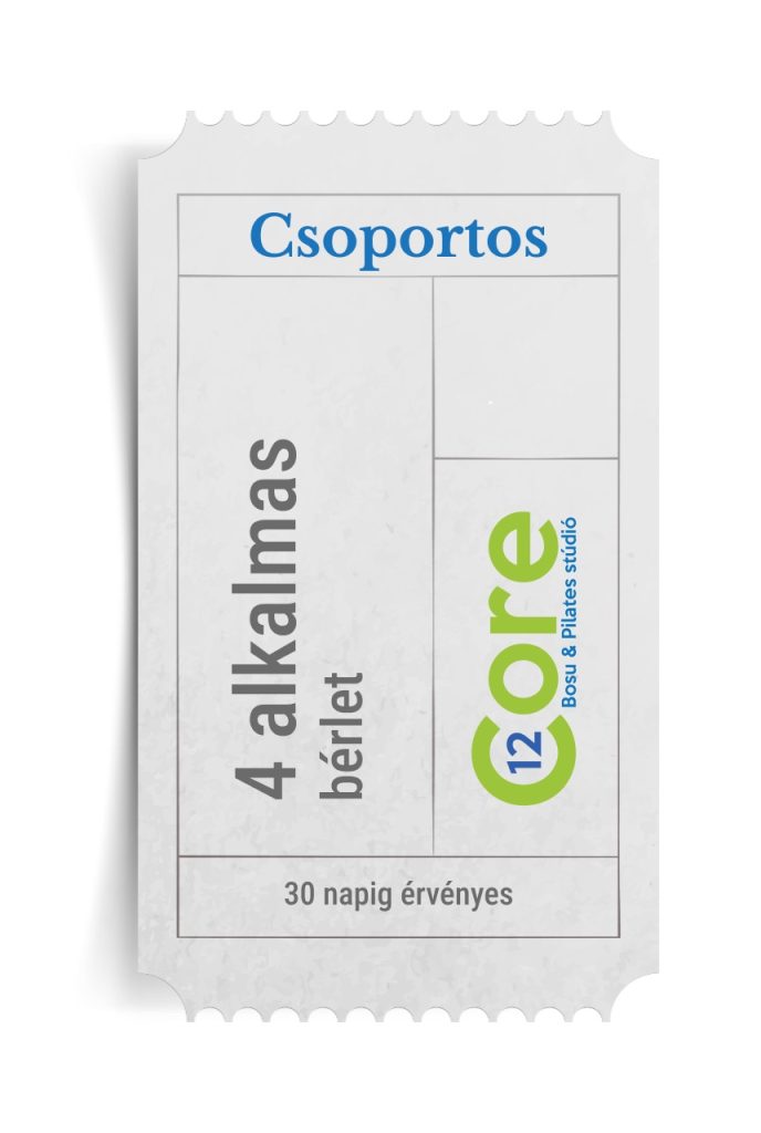 Csoportos 4 alkalmas bérlet
